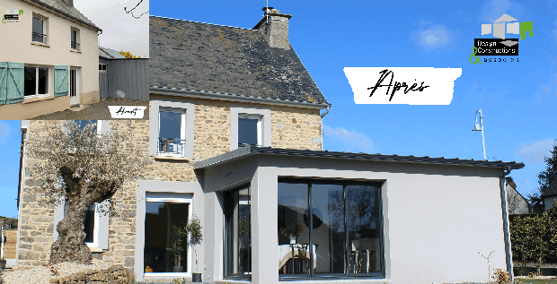 Extension avant et après par Design Constructions et Associés